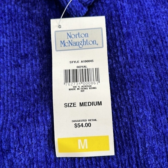 2 NWT Norton McNaighton pull over sweater size M long sleeve slouchy turtleneck - Picture 3 of 10